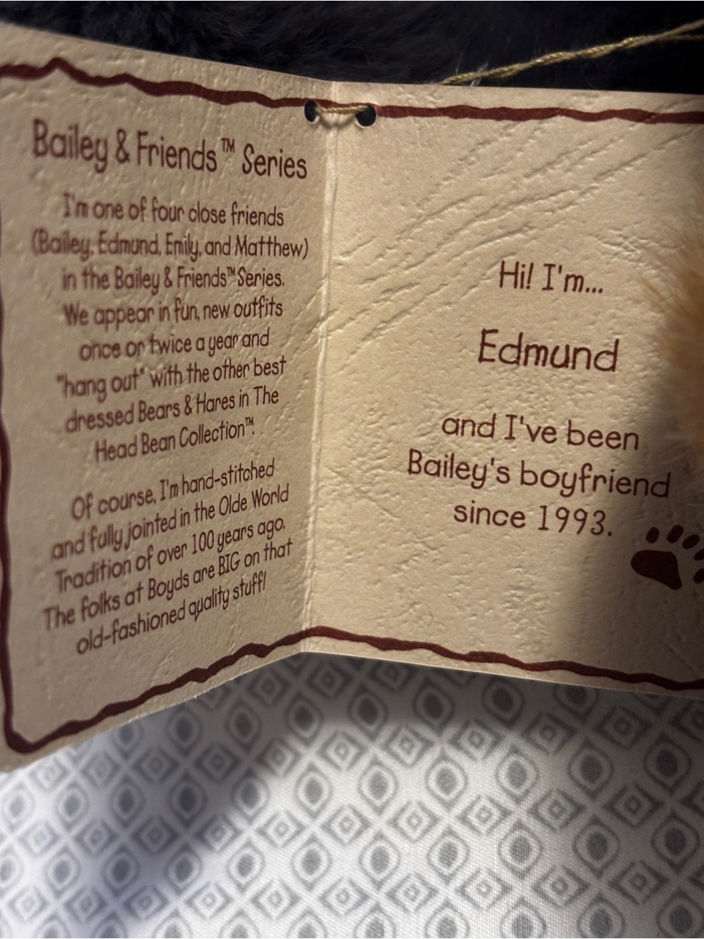 Vintage: Boyds Bailey & Friend’s Series: Edmund - Picture 5 of 6